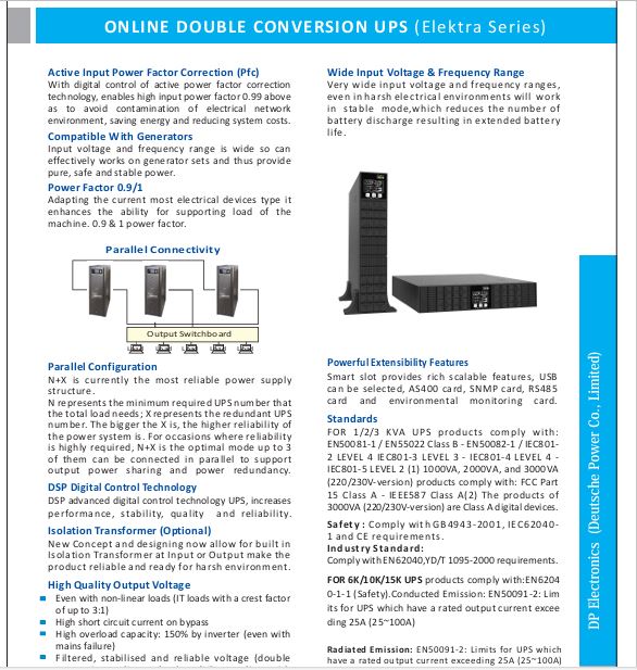 ELEKTRA SERIES UPS 5
