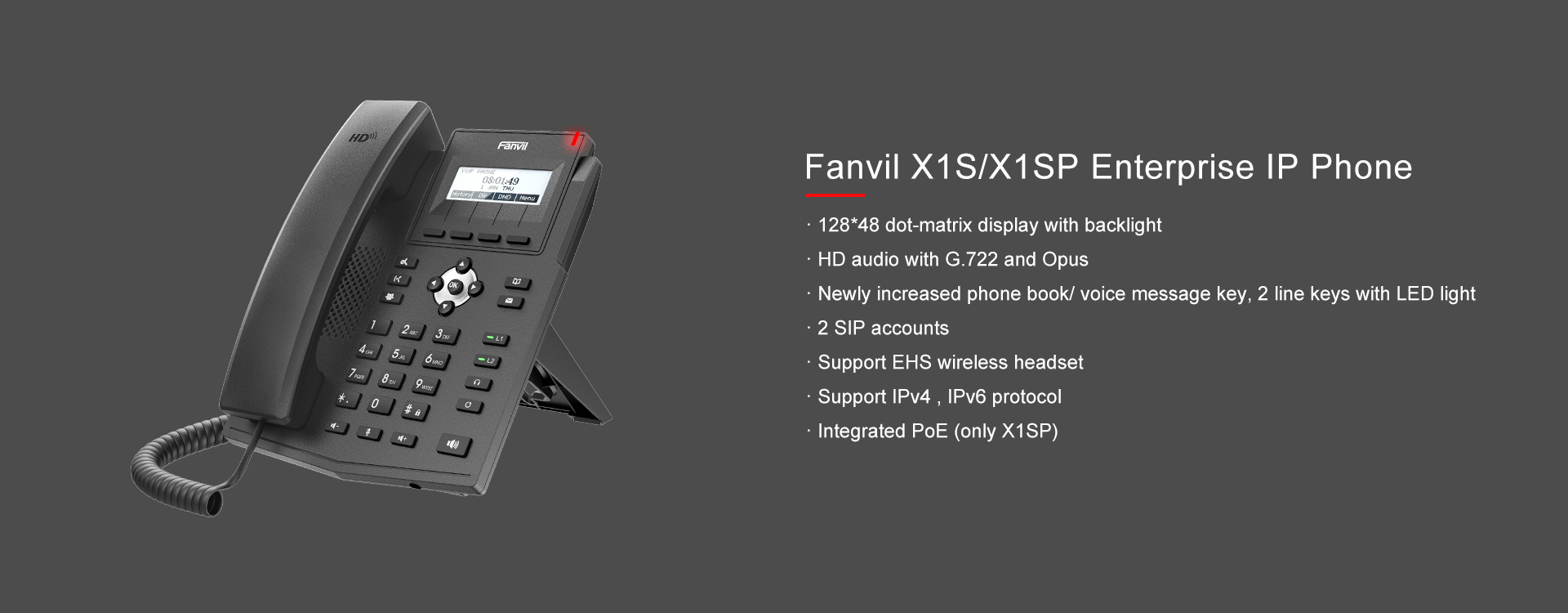 X1S/X1SP Enterprise IP Phone Fanvil | NewiTech