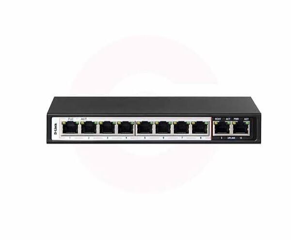 10-Port PoE Switch  with 8 POE & 2 Uplink