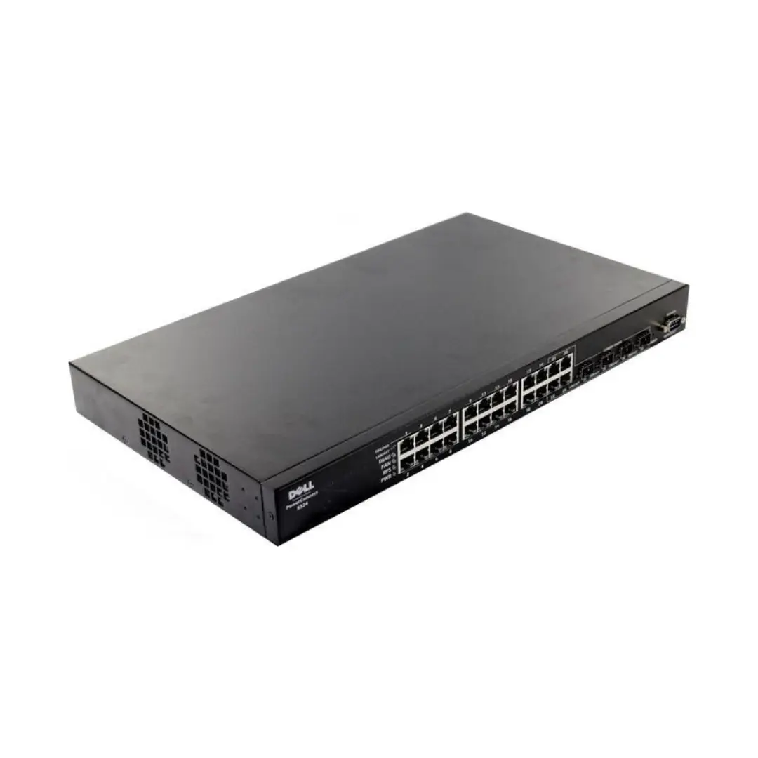 Dell-PowerConnect-5324-24x-1Gb-Gibabit-Ethernet-L3-1U-4-Combo-SFP-Switch-XJ675-