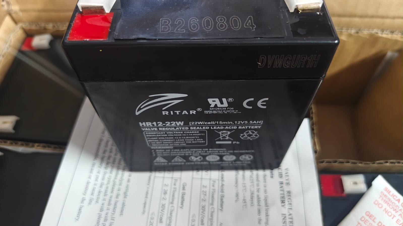 Ritar 12v 5ah HR12-22 Valve Regulated battery _1 7777b63e-ddb1-4f08-8e25-a0637bb891e8